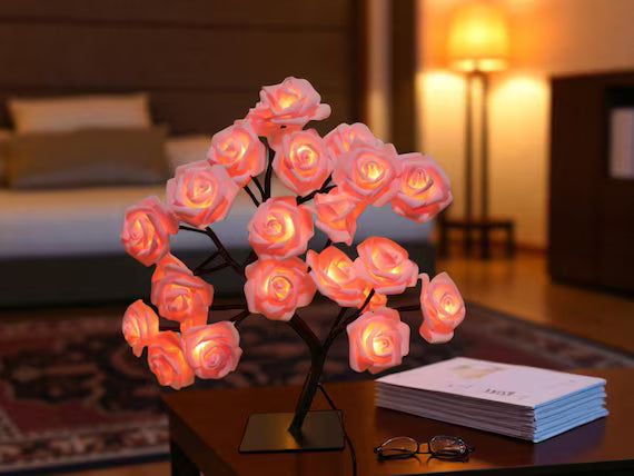 Enchanting Rose Tree Lamp